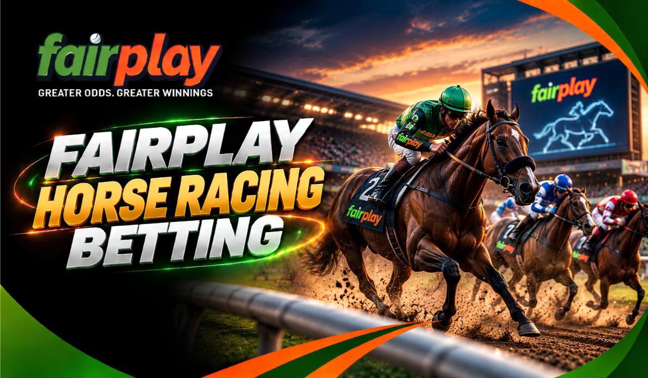 FairPlay Horse Racing: Horses racing down the home straight